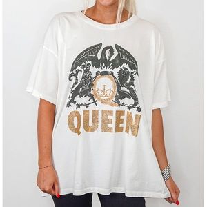 Daydreamer Queen Glitter Crest Tee XL